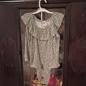 Floral Ruffle Kids Set